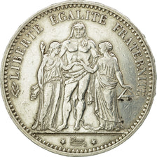 Coin, France, Hercule, 5 Francs, 1873, Bordeaux, EF(40-45), Silver, KM:820.2