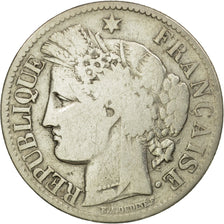 Münze, Frankreich, Cérès, 2 Francs, 1871, Bordeaux, SGE+, Silber, KM:817.2