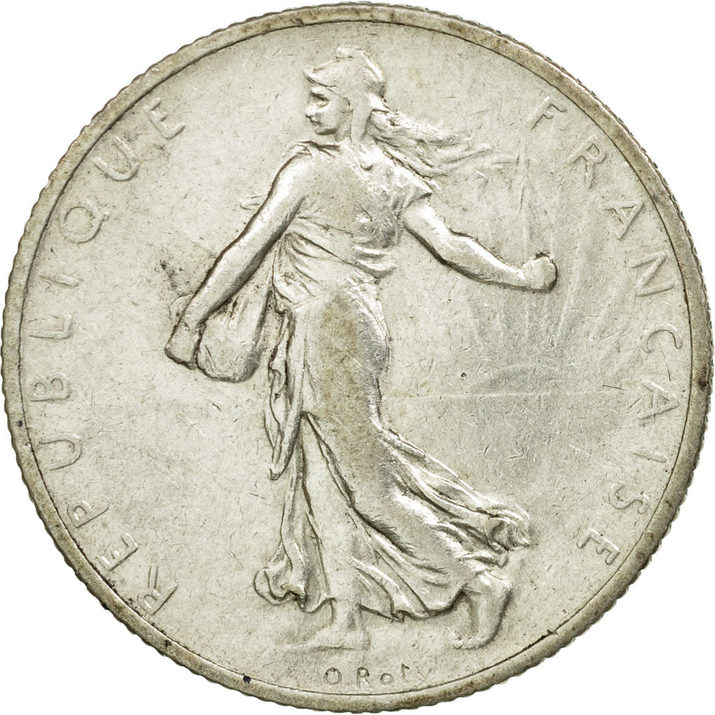 Coin, France, Semeuse, 2 Francs, 1912, Paris, AU(50-53), Silver, KM:845.1