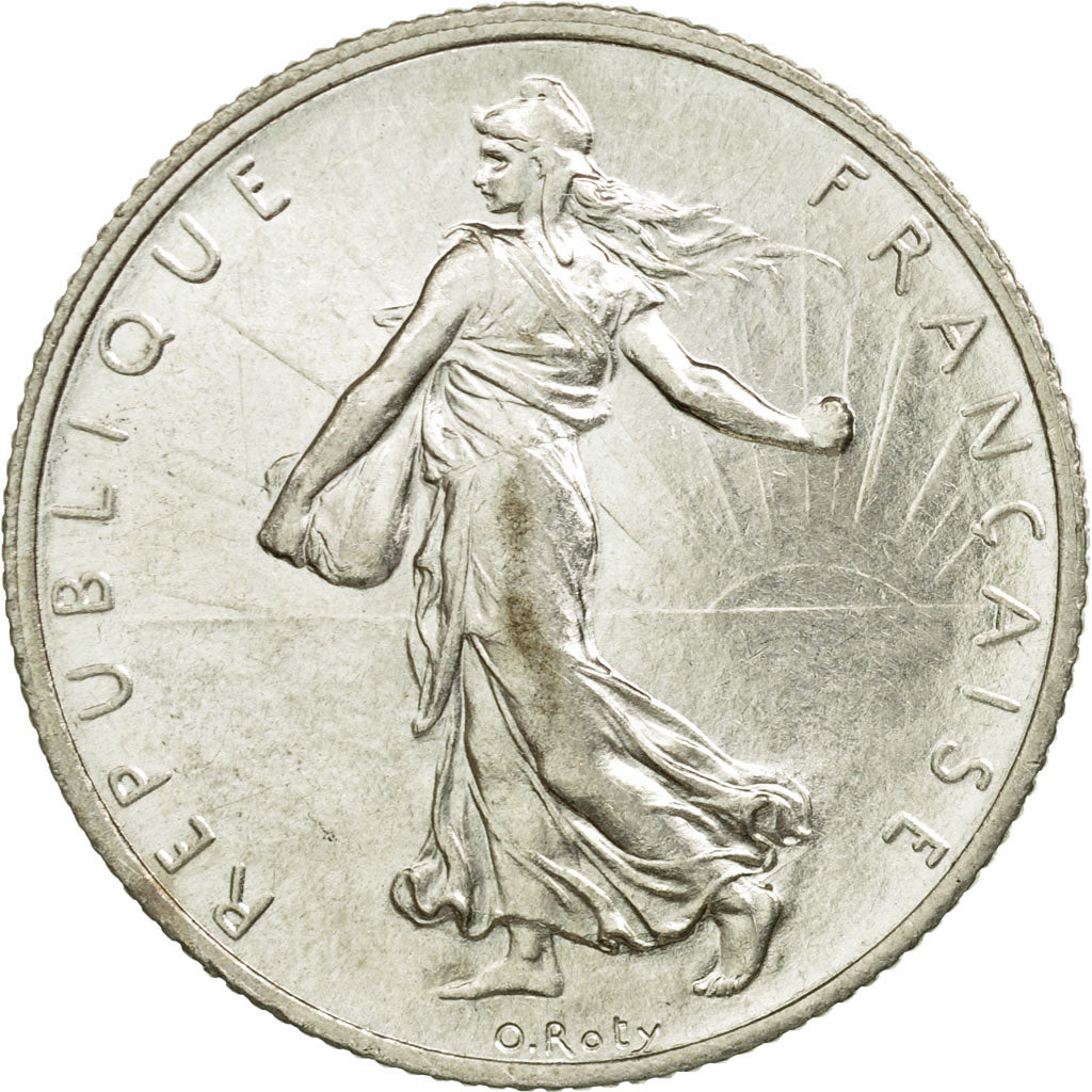 Moneta, Francia, Semeuse, 2 Francs, 1917, Paris, SPL, Argento, KM:845.1