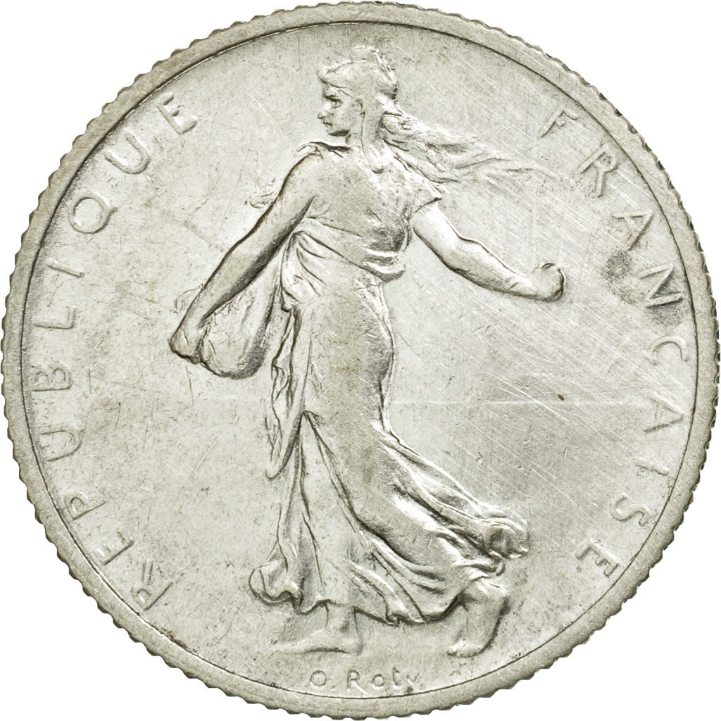 Coin, France, Semeuse, Franc, 1905, Paris, AU(50-53), Silver, KM:844.1