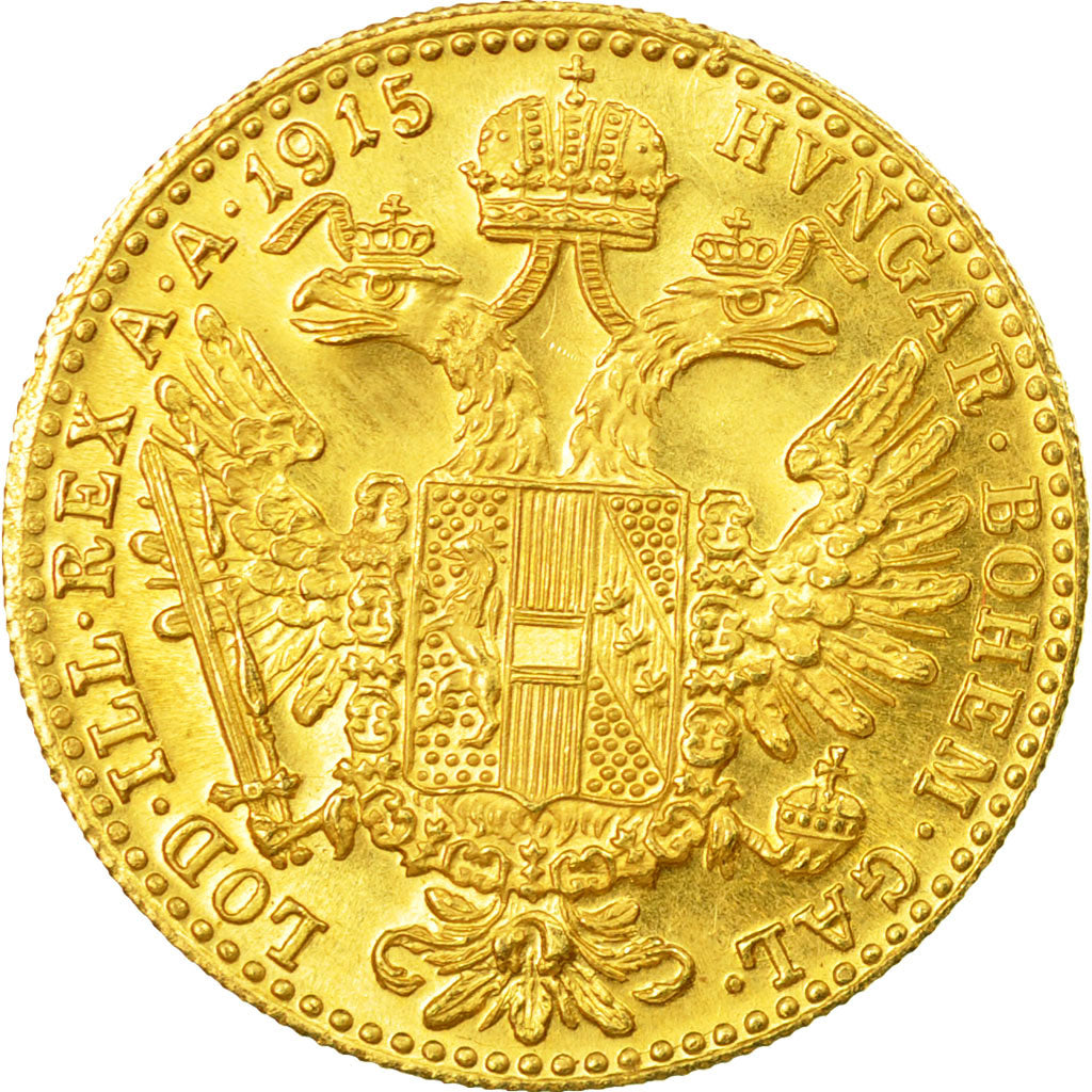 Coin, Austria, Franz Joseph I, Ducat, 1915, MS(65-70), Gold, KM:2267