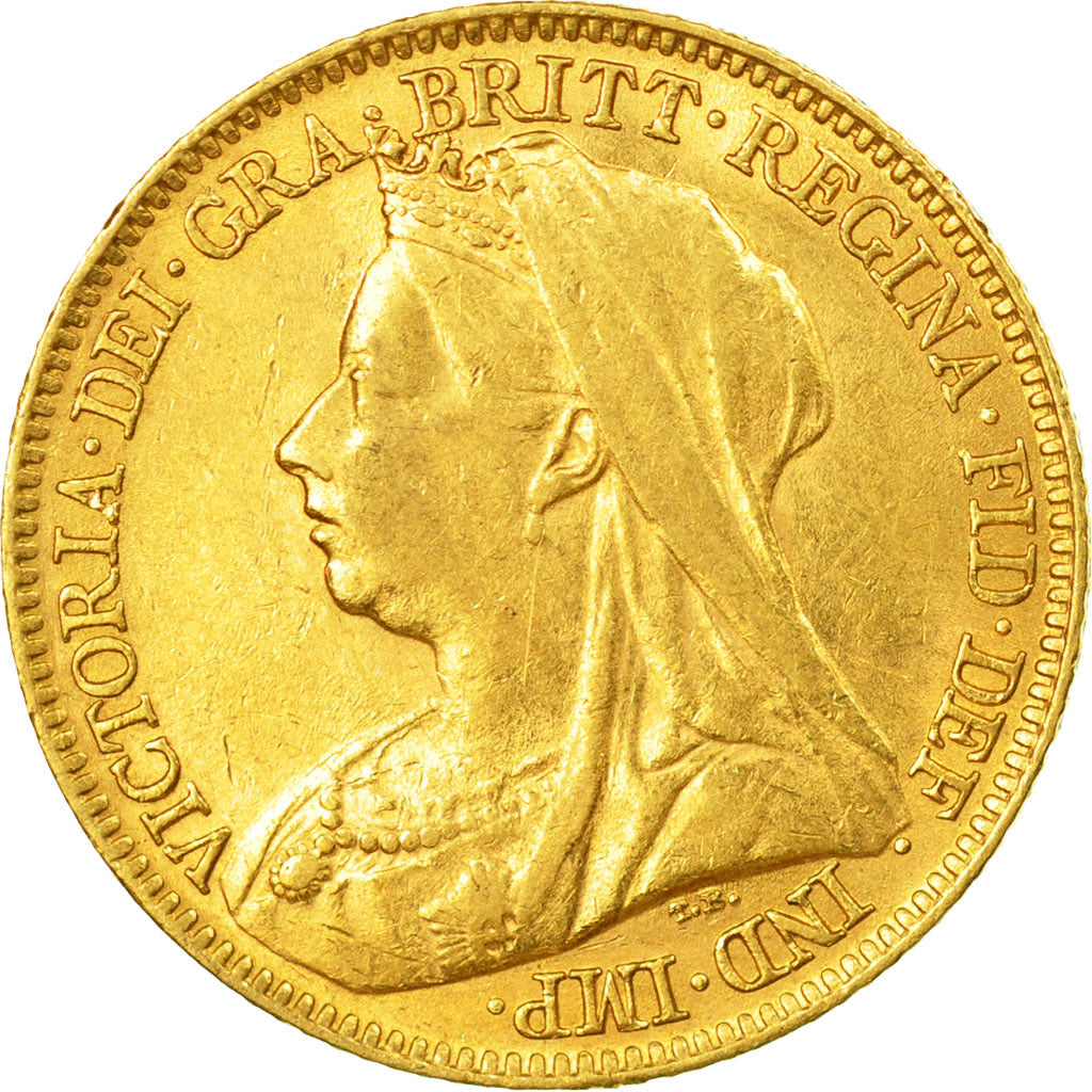 Munten, Groot Bretagne, Victoria, 1/2 Sovereign, 1898, London, ZF+, Goud, KM:784