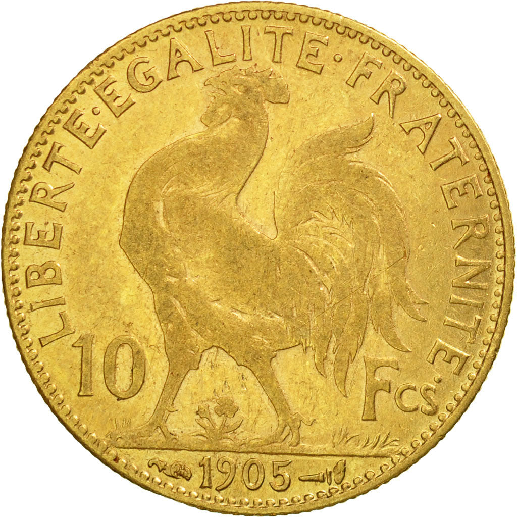 Münze, Frankreich, Marianne, 10 Francs, 1905, Paris, SS, Gold, KM:846