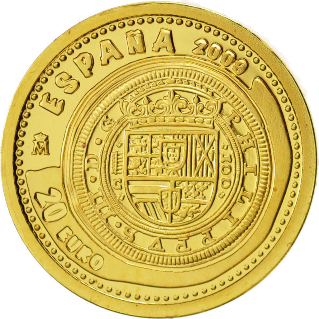 Spain, 20 Euro, 2009, Gold, KM:1206