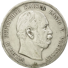 Coin, German States, PRUSSIA, Wilhelm I, 5 Mark, 1876, Berlin, VF(30-35)