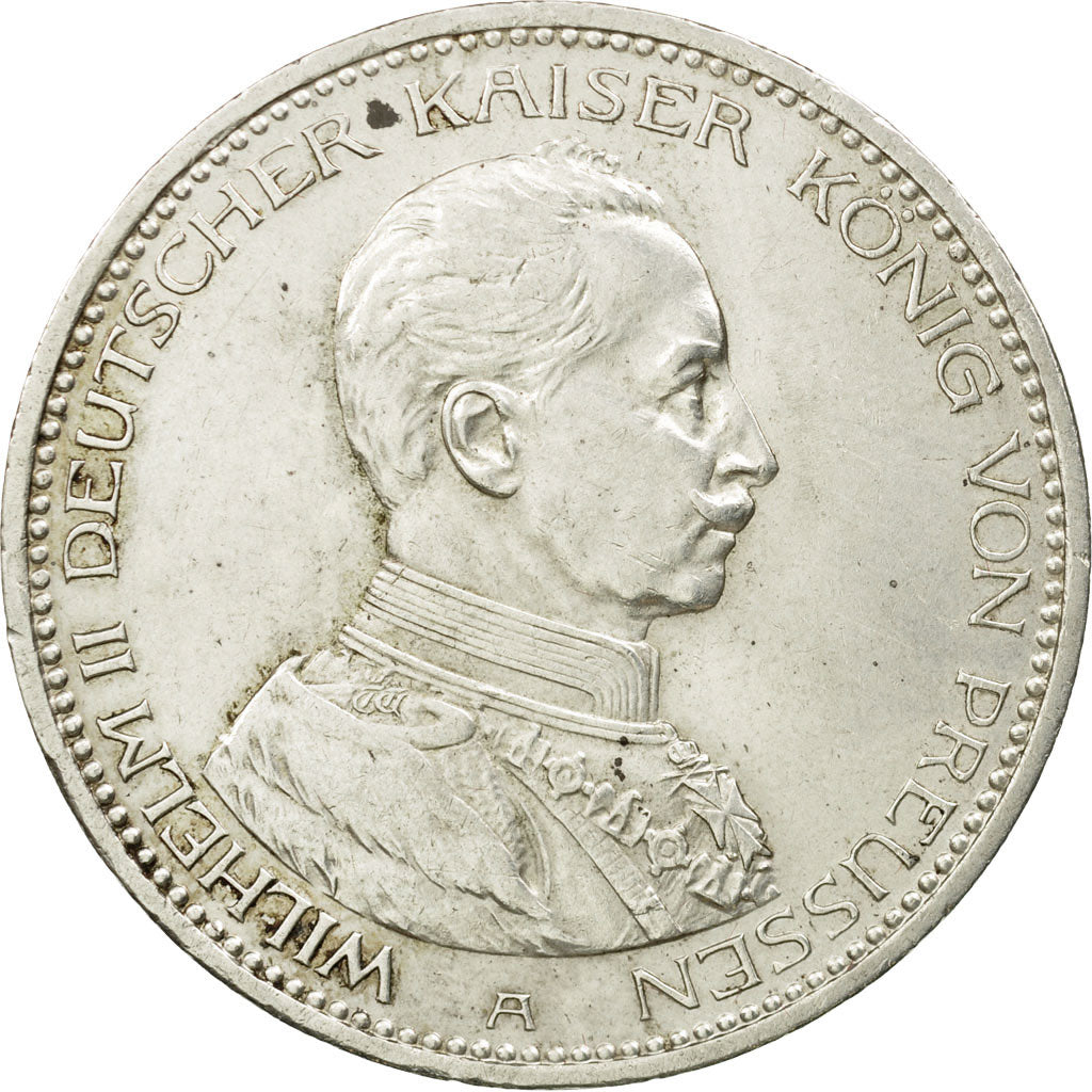 Coin, German States, PRUSSIA, Wilhelm II, 5 Mark, 1914, Berlin, MS(60-62)