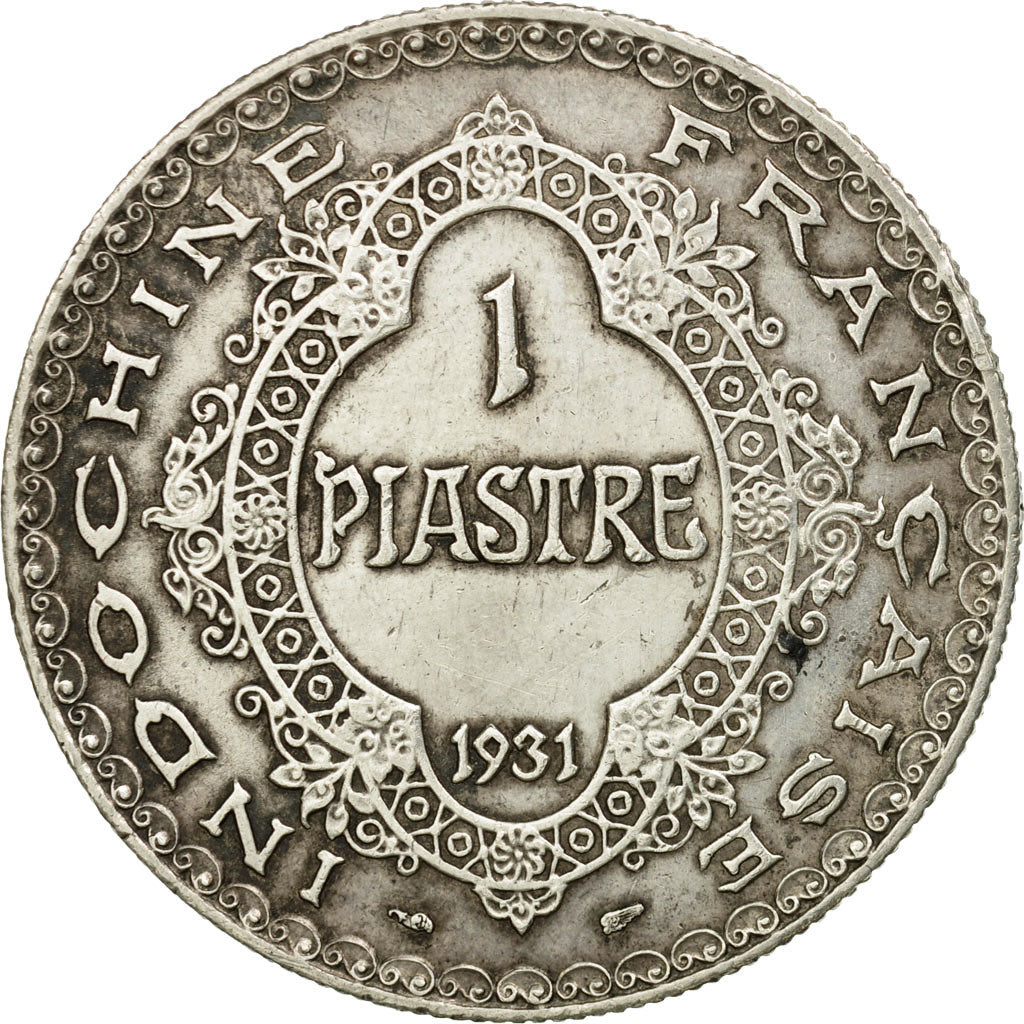 Coin, FRENCH INDO-CHINA, Piastre, 1931, Paris, AU(50-53), Silver, KM:19