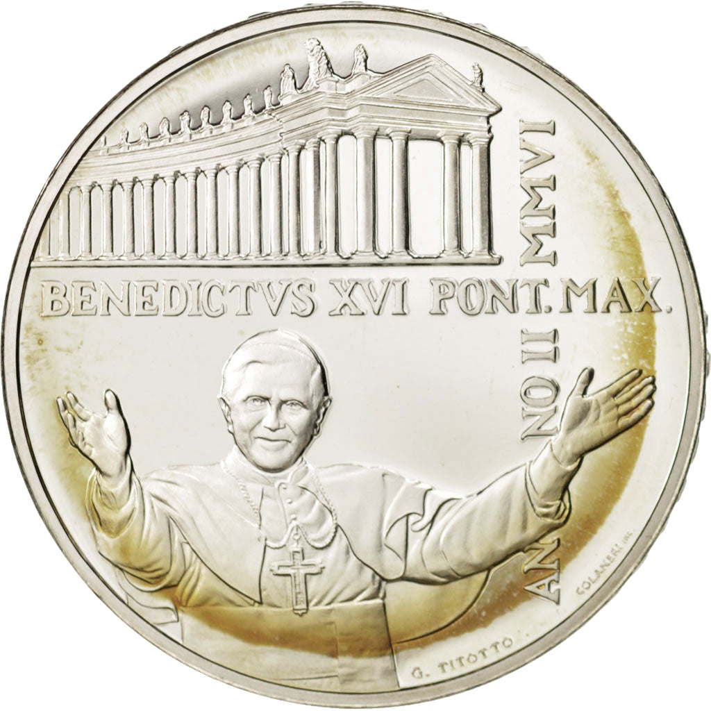 VATICAN CITY, 10 Euro, 2006, Silver, KM:396