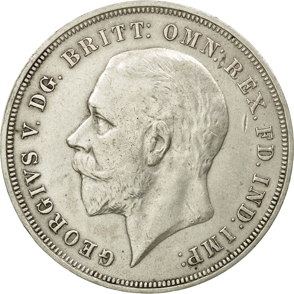 Coin, Great Britain, George V, Crown, 1935, AU(50-53), Silver, KM:842