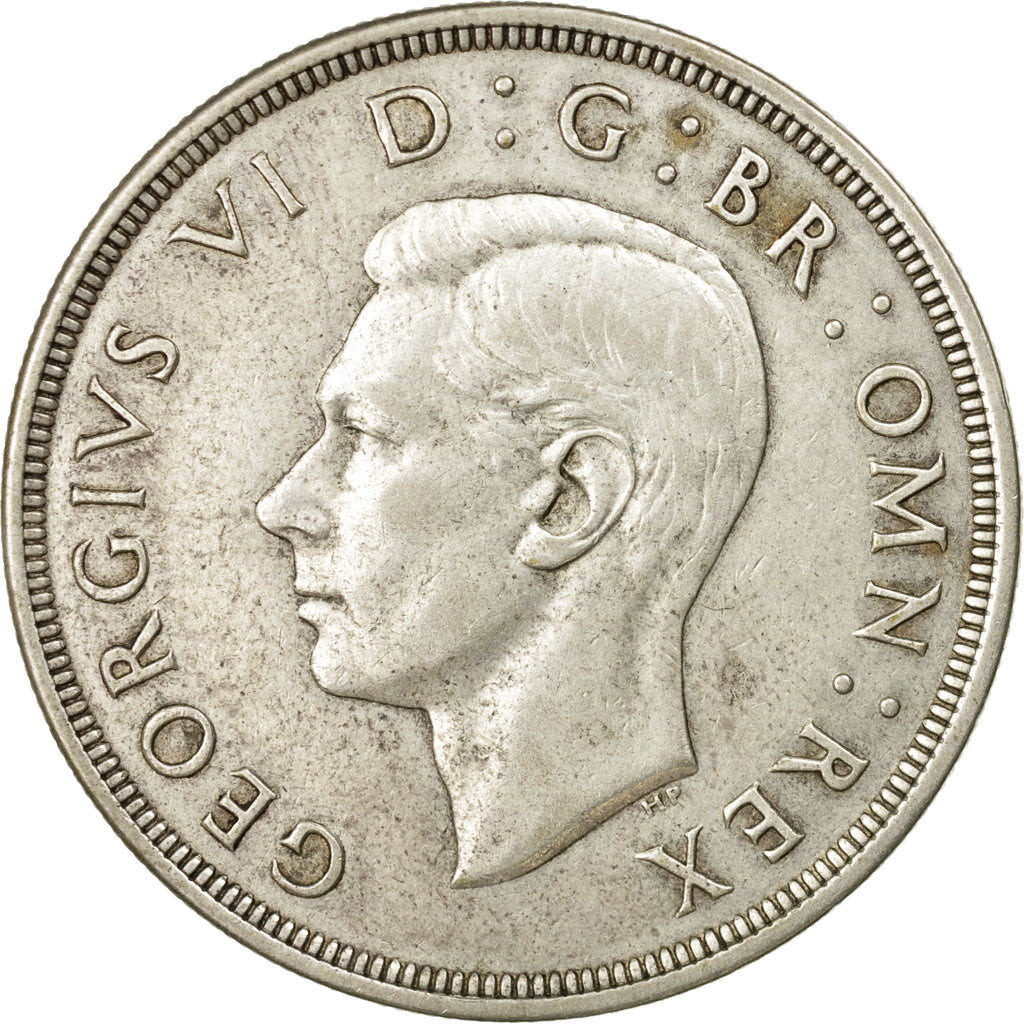 Coin, Great Britain, George VI, Crown, 1937, AU(50-53), Silver, KM:857
