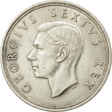 Münze, Südafrika, George VI, 5 Shillings, 1952, Pretoria, VZ+, Silber, KM:41