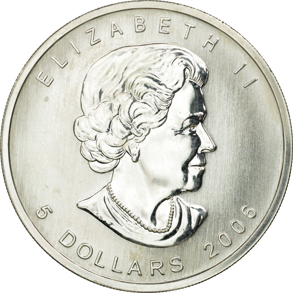 Coin, Canada, Elizabeth II, 5 Dollars, 2006, Royal Canadian Mint, MS(63), Silver