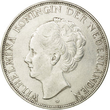 Coin, Netherlands, Wilhelmina I, 2-1/2 Gulden, 1929, Utrecht, AU(55-58), Silver
