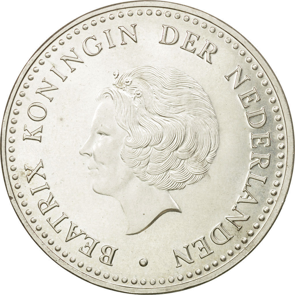 Munten, Nederlandse Antillen, Beatrix, 50 Gulden, 1980, UNC, Zilver, KM:28