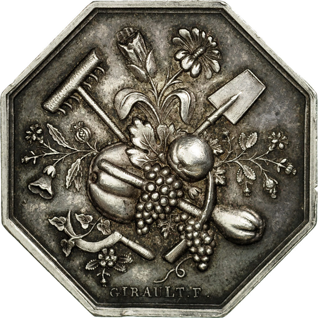 France, Token, Société centrale d'Horticulture de Rouen, 1836, Girault
