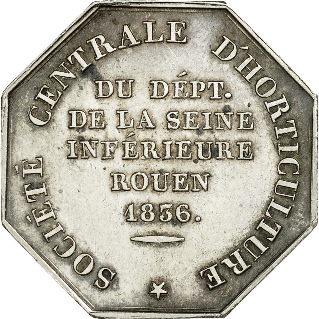 France, Token, Société centrale d'Horticulture de Rouen, 1836, Girault