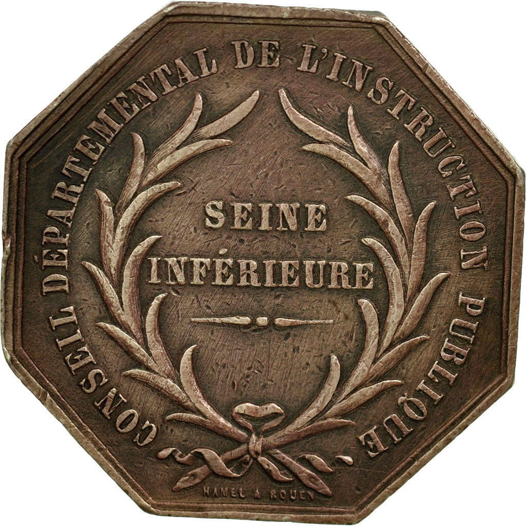 France, Jeton, Conseil départemental de l'Instruction Publique, Napoléon III