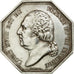 France, Token, Louis XVIII, Tribunal de Paris, 1823, Barre, AU(55-58), Silver