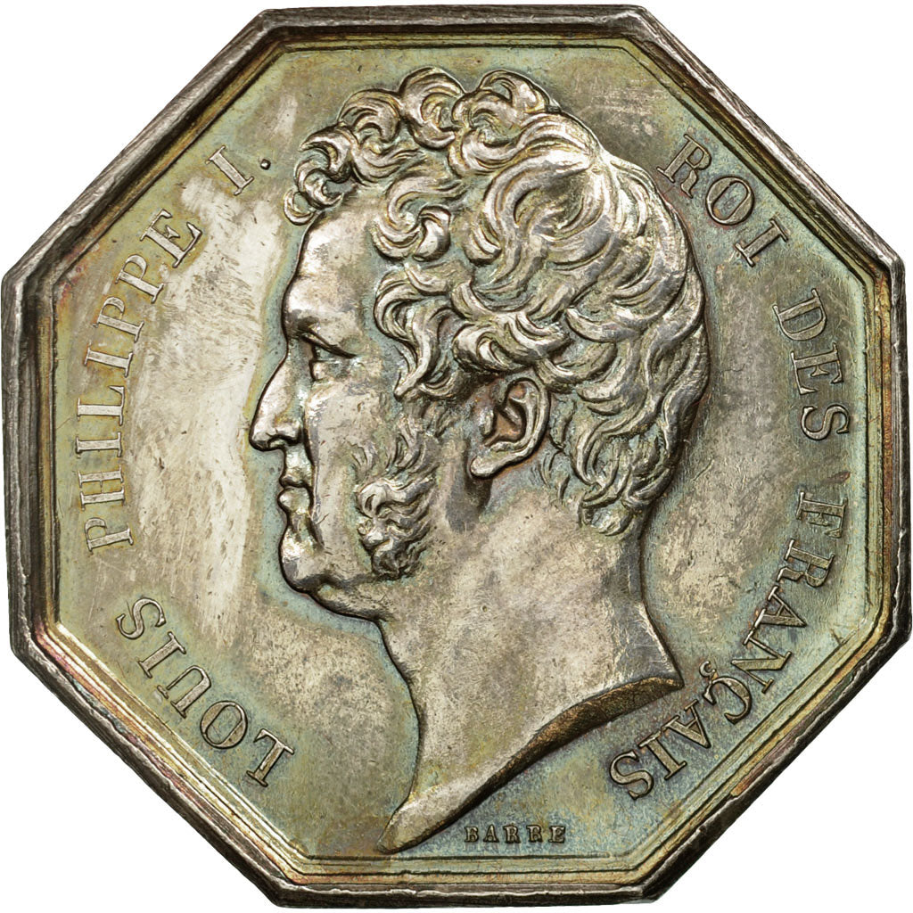France, Token, Louis-Philippe, Chambre de Commerce de Bordeaux, 1834, Barre