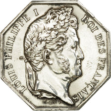 France, Token, Louis-Philippe, Hôpital Militaire, Caqué, MS(60-62), Silver
