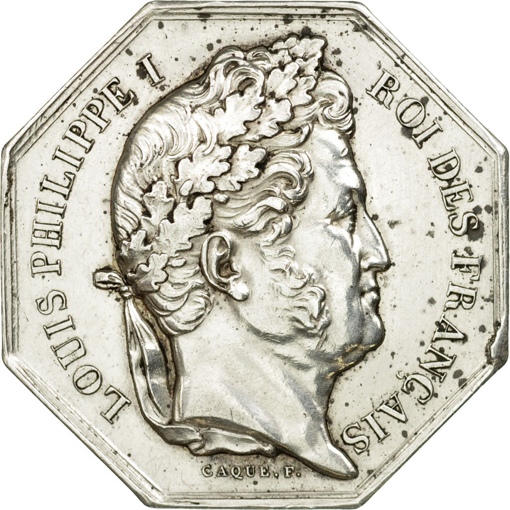 France, Token, Louis-Philippe, Académie de Normandie, Evreux, 1832, Caqué