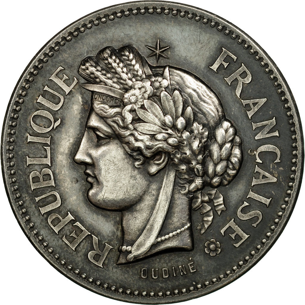 France, Token, Commission d'Hygiène Publique, Oudiné, MS(60-62), Silver
