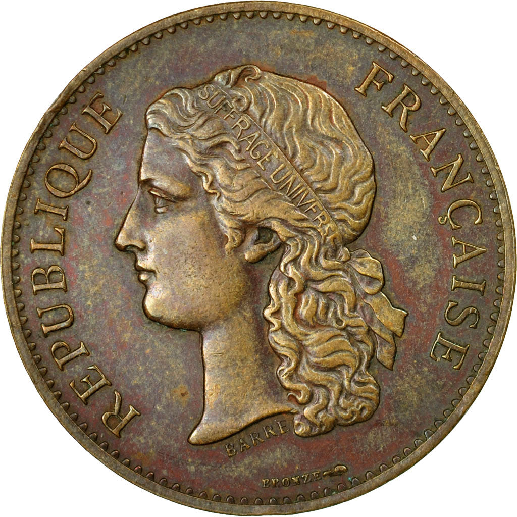 Frankreich, Token, Exposition universelle de Paris, 1889, Barre, VZ+, Bronze