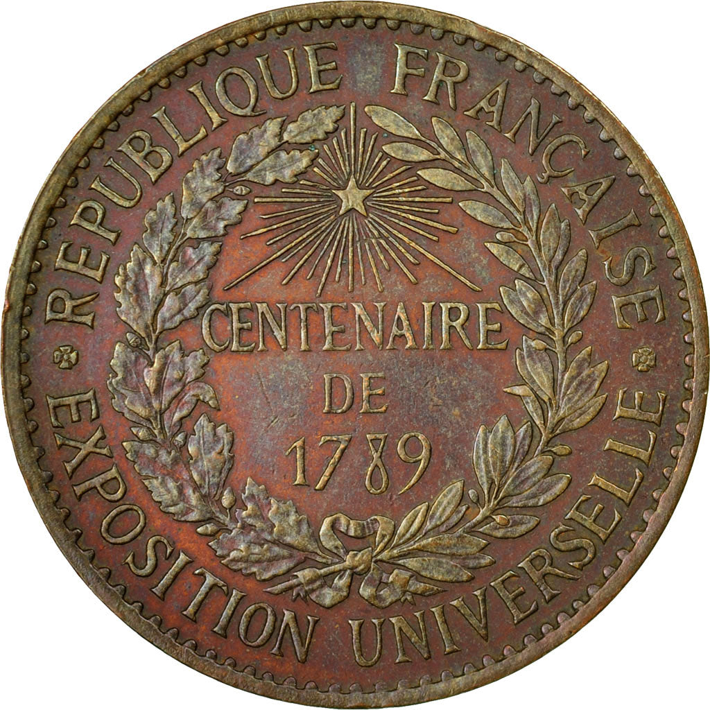 Frankreich, Token, Exposition universelle de Paris, 1889, Barre, VZ+, Bronze