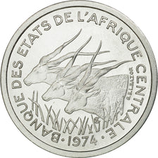 Coin, Central African States, Franc, 1974, Paris, ESSAI, MS(65-70), Aluminum