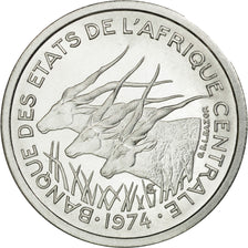 Coin, Central African States, Franc, 1974, Paris, ESSAI, MS(65-70), Aluminum