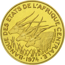 Coin, Central African States, 10 Francs, 1974, Paris, ESSAI, MS(65-70)