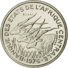 Coin, Central African States, 50 Francs, 1976, Paris, ESSAI, MS(65-70), Nickel
