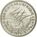 Coin, Central African States, 50 Francs, 1976, Paris, ESSAI, MS(65-70), Nickel