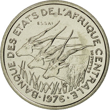 Coin, Central African States, 50 Francs, 1976, Paris, ESSAI, MS(65-70), Nickel