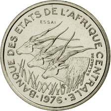 Coin, Central African States, 50 Francs, 1976, Paris, ESSAI, MS(65-70), Nickel