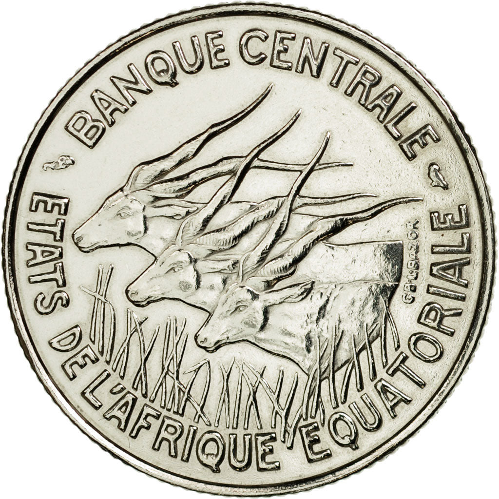 Coin, EQUATORIAL AFRICAN STATES, 100 Francs, 1966, Paris, ESSAI, MS(63), Nickel