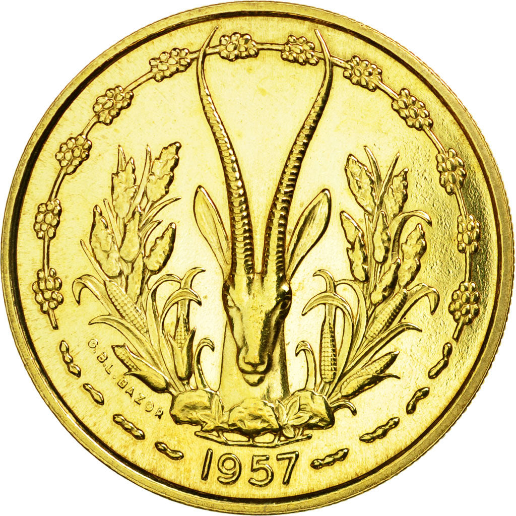Moneta, Africa occidentale francese, 25 Francs, 1957, Paris, ESSAI, SPL
