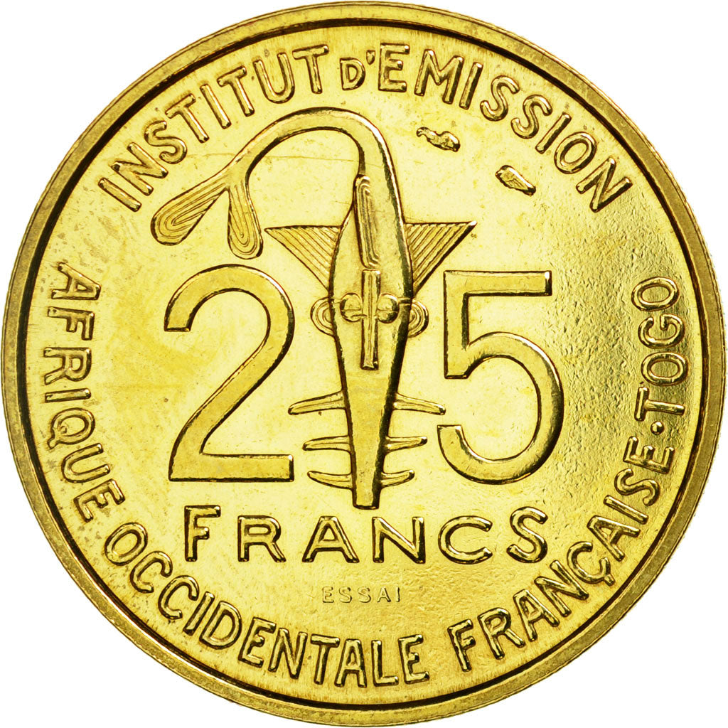 Moneta, Africa occidentale francese, 25 Francs, 1957, Paris, ESSAI, SPL