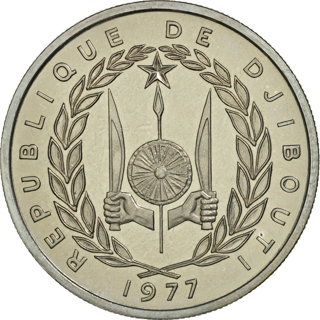 Monnaie, Djibouti, 50 Francs, 1977, Paris, ESSAI, FDC, Copper-nickel, KM:E6