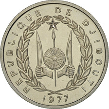 Coin, Djibouti, 50 Francs, 1977, Paris, ESSAI, MS(65-70), Copper-nickel, KM:E6