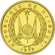 Coin, Djibouti, 10 Francs, 1977, Paris, ESSAI, MS(65-70), Aluminum-Bronze, KM:E4