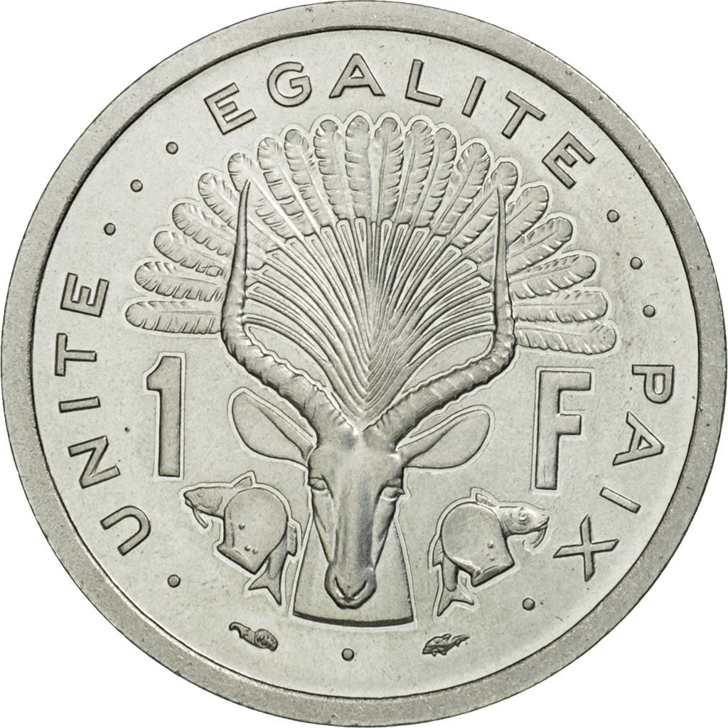 Coin, Djibouti, Franc, 1977, Paris, ESSAI, MS(65-70), Aluminum, KM:E1
