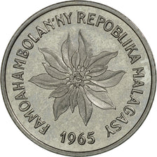 Coin, Madagascar, Franc, 1965, Paris, ESSAI, MS(65-70), Stainless Steel, KM:E6