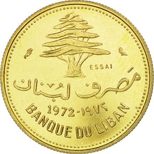 Coin, Lebanon, 10 Piastres, 1972, Paris, ESSAI, MS(65-70), Nickel-brass, KM:E12