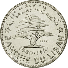 Coin, Lebanon, 50 Piastres, 1980, Paris, ESSAI, MS(65-70), Nickel, KM:E14