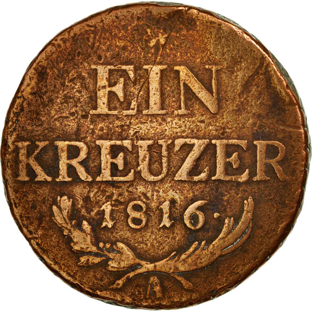 Coin, Austria, Franz II (I), Kreuzer, 1816, Vienna, VF(20-25), Copper, KM:2113