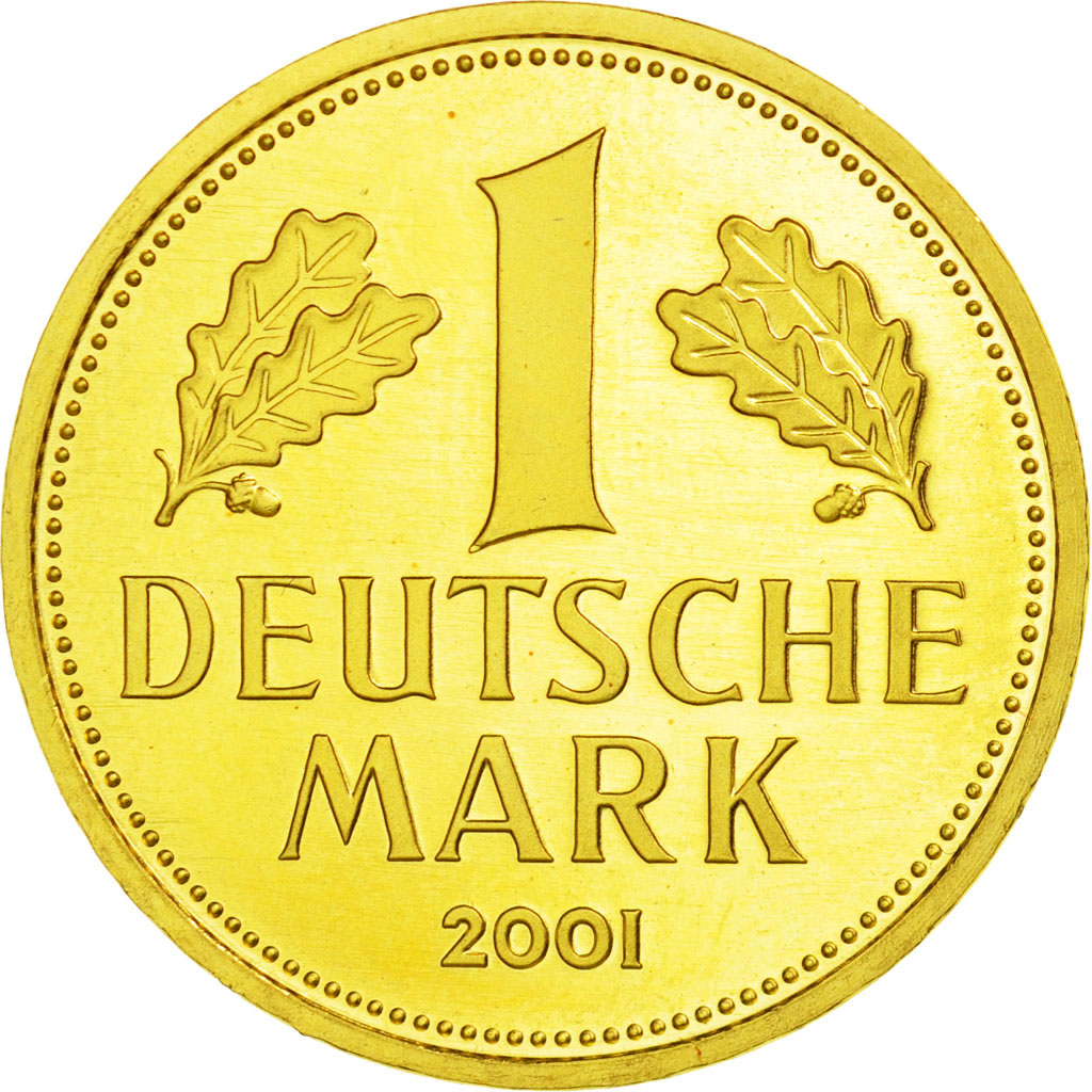 Coin, GERMANY - FEDERAL REPUBLIC, Mark, 2001, Stuttgart, MS(65-70), Gold, KM:203