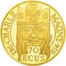 Münze, Frankreich, Charlemagne, 500 Francs-70 Ecus, 1990, STGL, Gold, KM:990