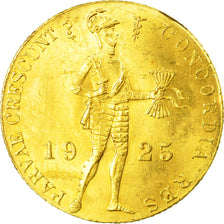 Coin, Netherlands, Wilhelmina I, Ducat, 1925, Utrecht, MS(63), Gold, KM:83.1a